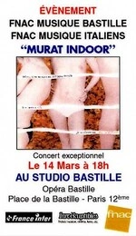 Affiche concert Paris Bastille 1997